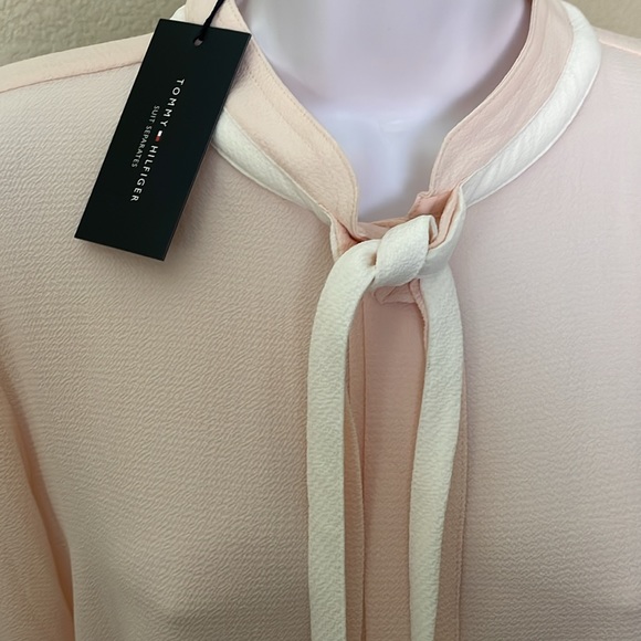 NWT Tommy Hilfiger suits separates pink blouse top size M - Picture 2 of 11